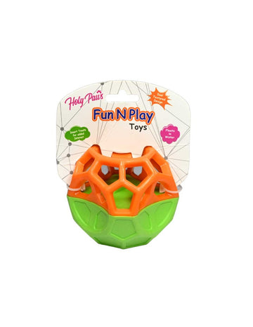 Holypaws Fun N Play Foraging Squeaky Odd Shape Penta Ball